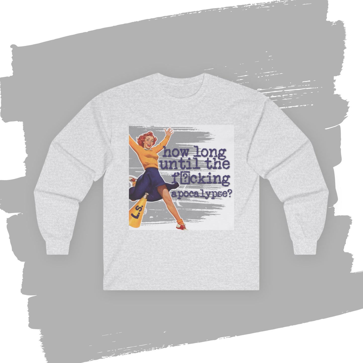 'How long?' - Funny Retro Long Sleeve Tee -