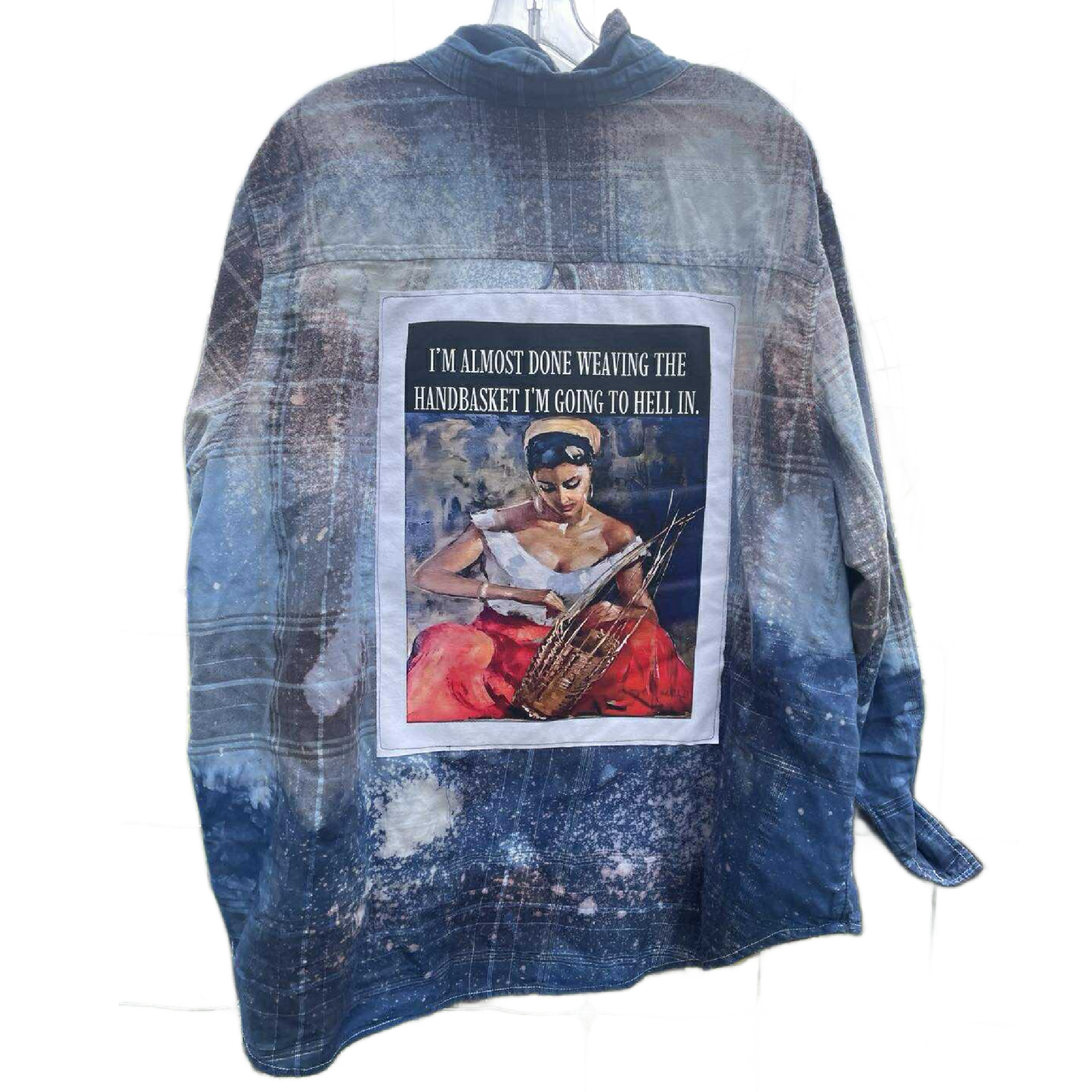 ‘Handbasket to Hell’ Flannel – Deep Indigo Edition