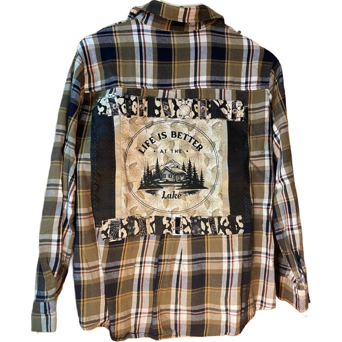 Life Is Better at the Lake – Cabin Core Flannel