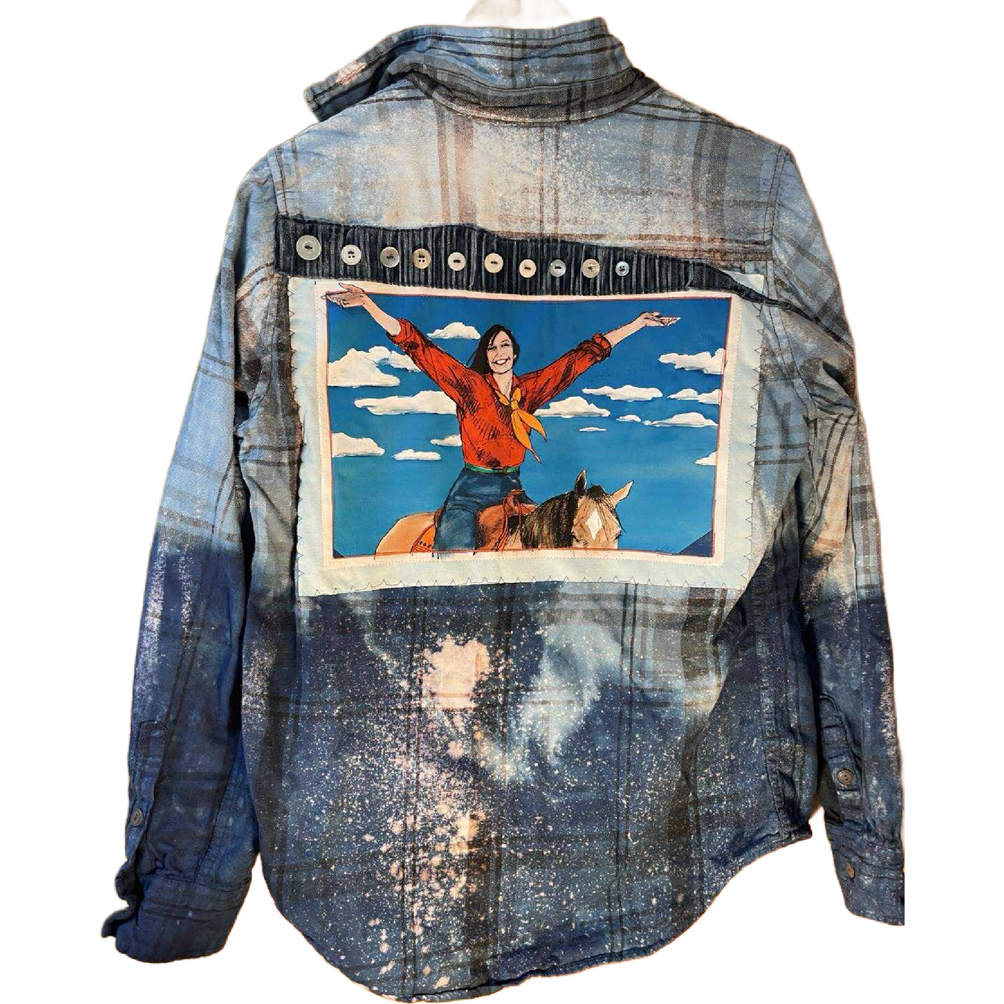 Yeehaw Galaxy Cowgirl Flannel