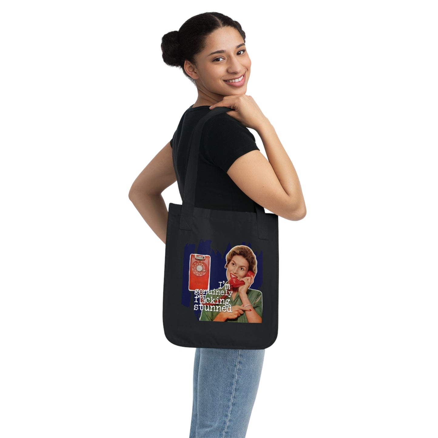 'GENUINELY stunned' - Vintage-Inspired Organic Canvas Tote Bag