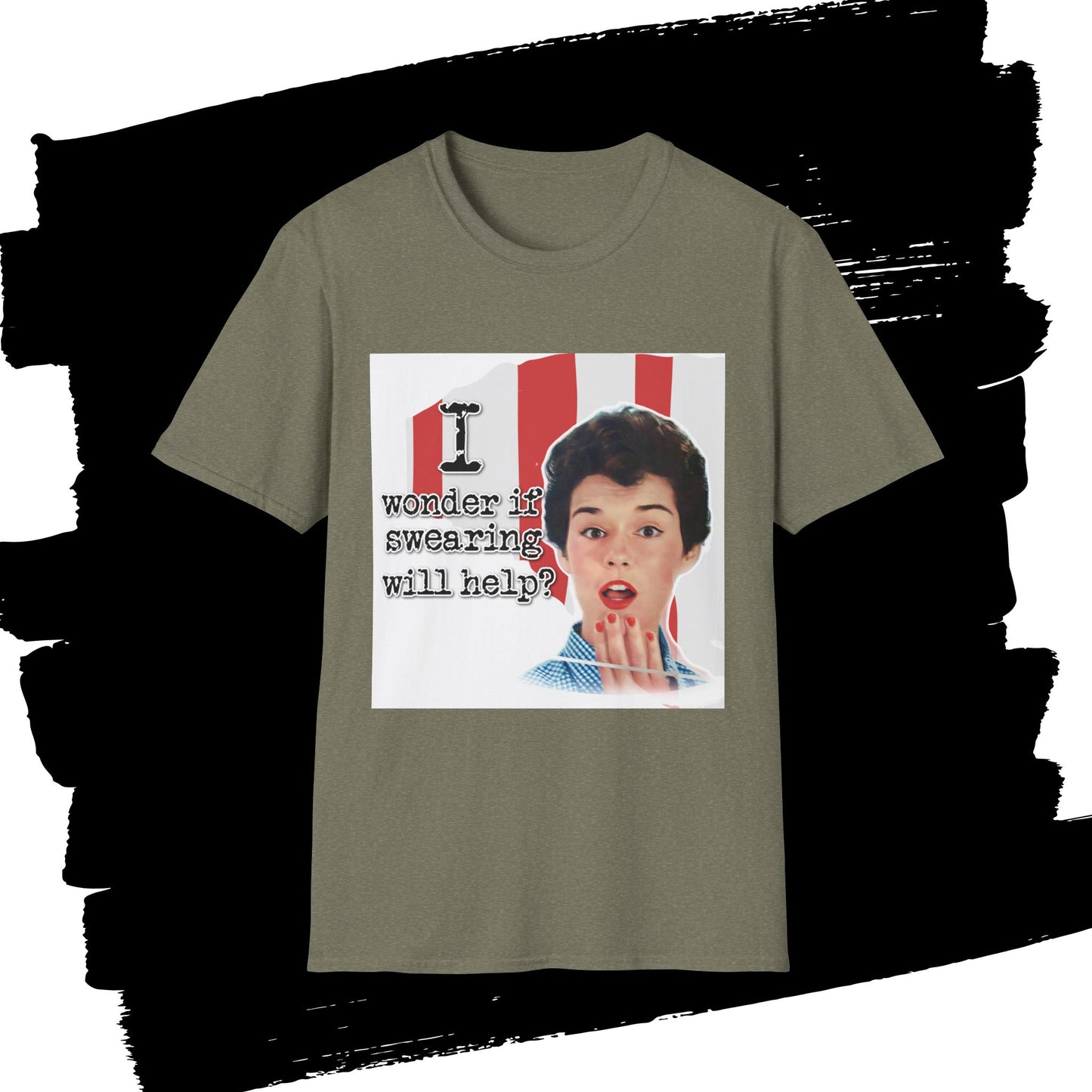 "I wonder if swearing will help?" - Retro Humor T-Shirt