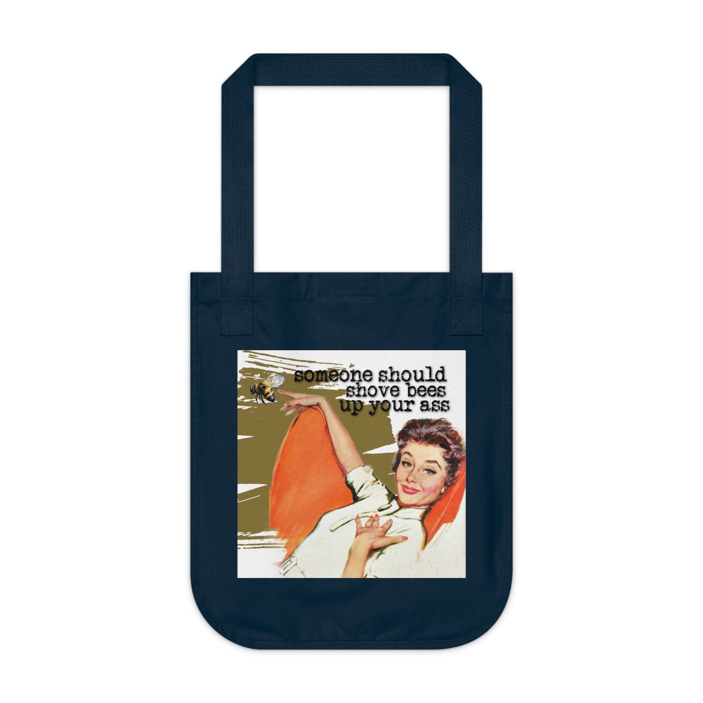 'Someone Should put BEES' - Vintage-Inspired Organic Canvas Tote Bag -
