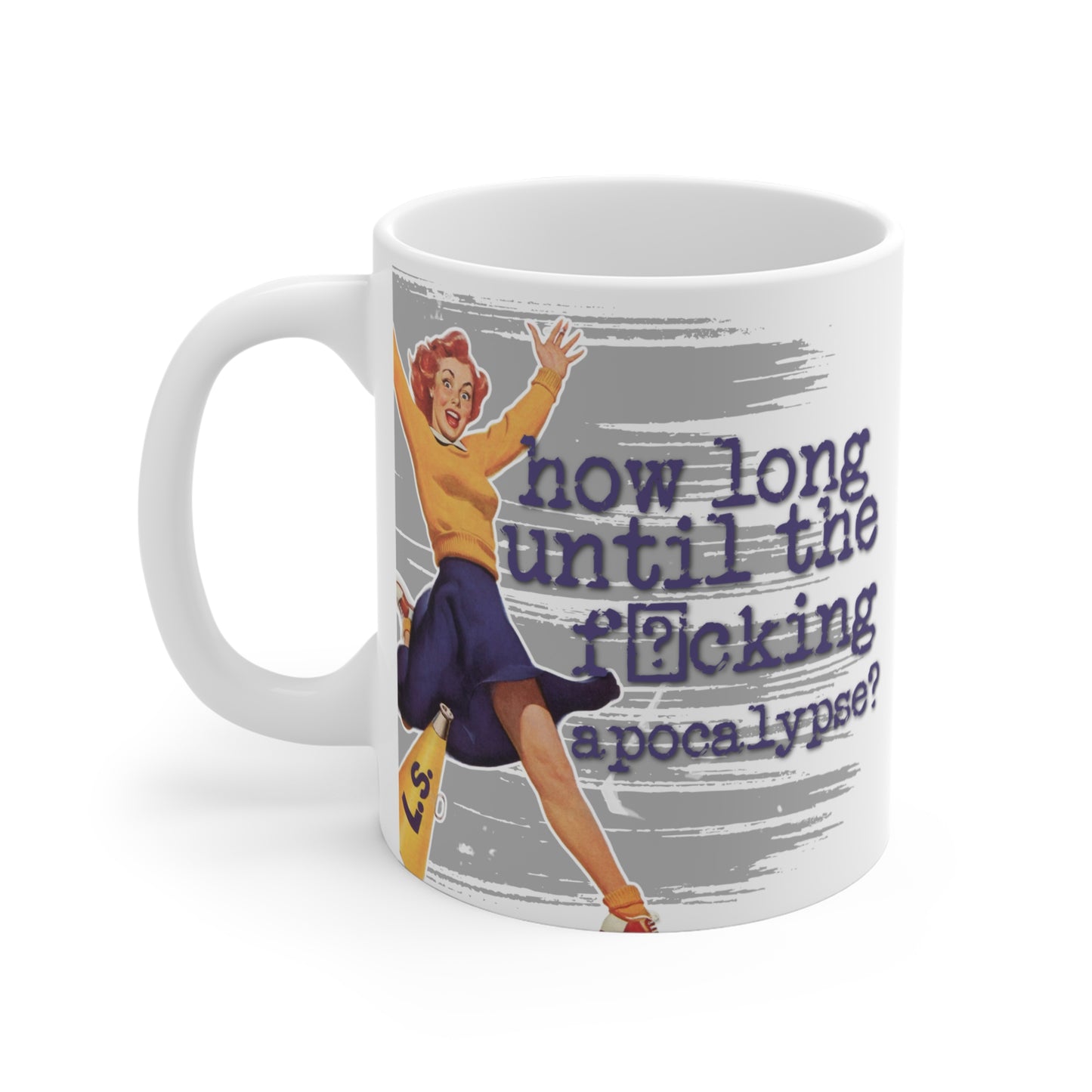 "How long" - Retro Humor Mug – Fun Coffee Cup for Gifts