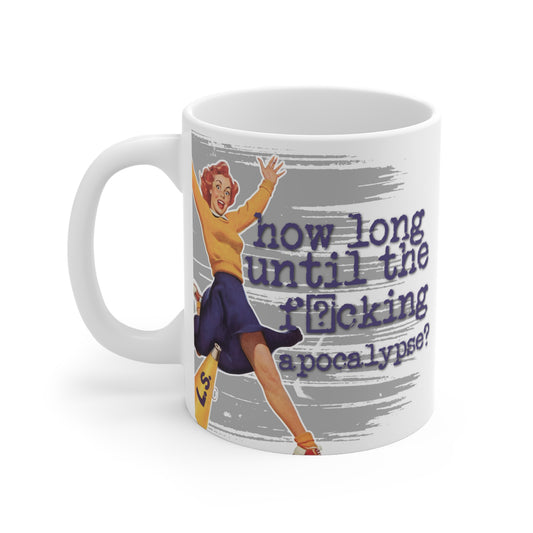 "How long" - Retro Humor Mug – Fun Coffee Cup for Gifts