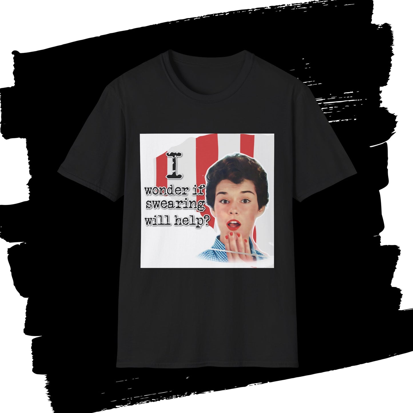 "I wonder if swearing will help?" - Retro Humor T-Shirt