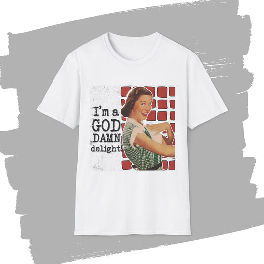 "GD delight" - Retro Humor T-Shirt -