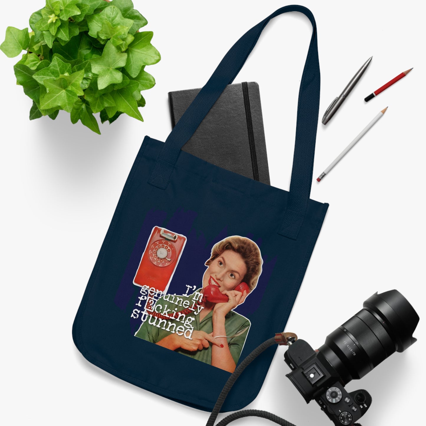 'GENUINELY stunned' - Vintage-Inspired Organic Canvas Tote Bag