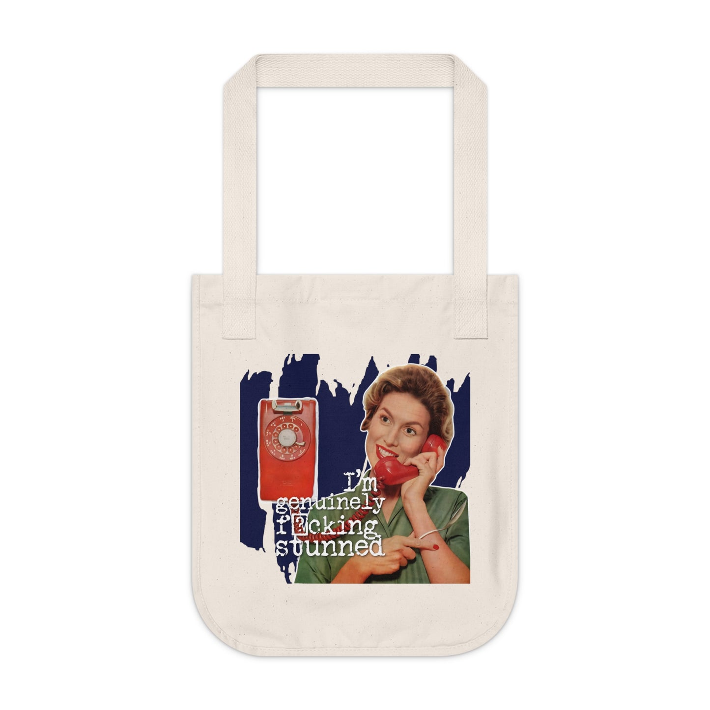 'GENUINELY stunned' - Vintage-Inspired Organic Canvas Tote Bag