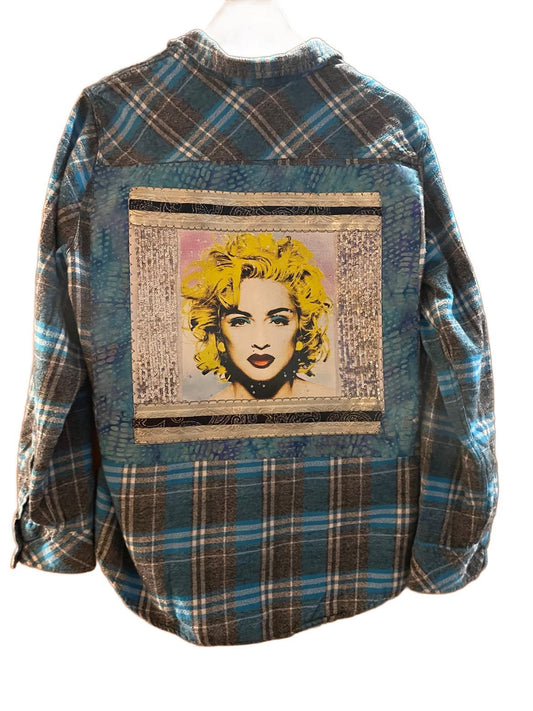 Material Girl in a Mad World – Madonna Sparkle Flannel
