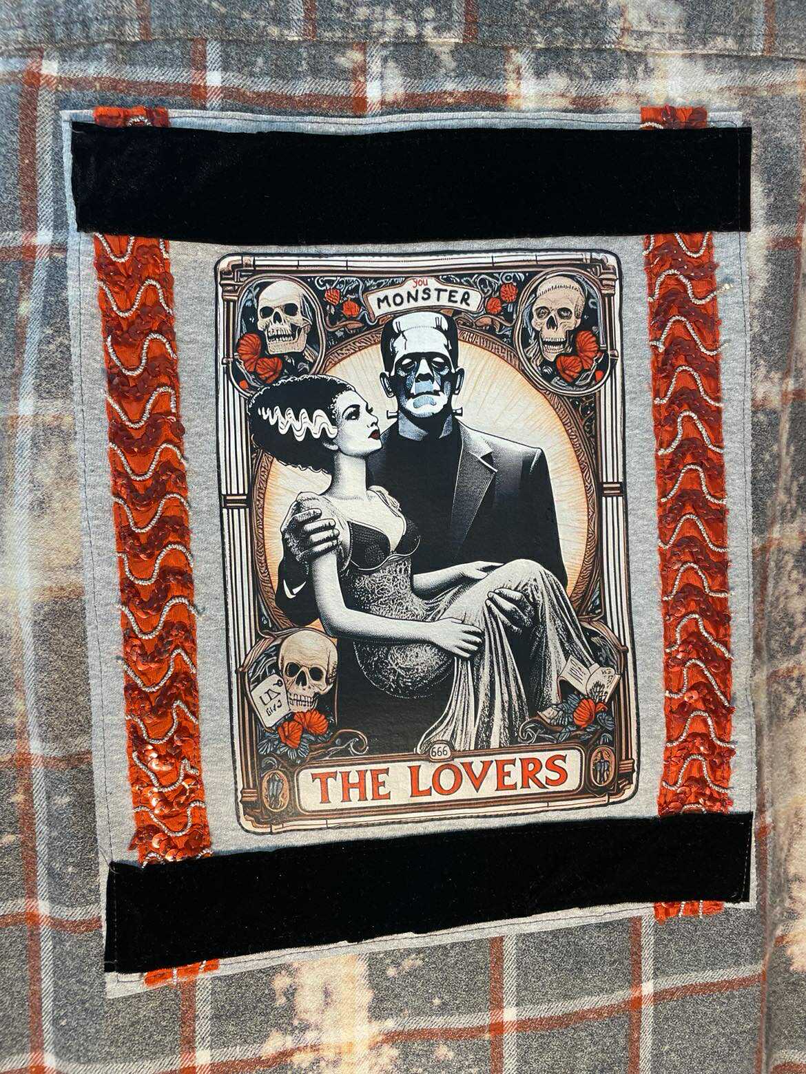 ‘Monster Lovers’ Flannel – Grey &amp; Ember Edition (Copy)