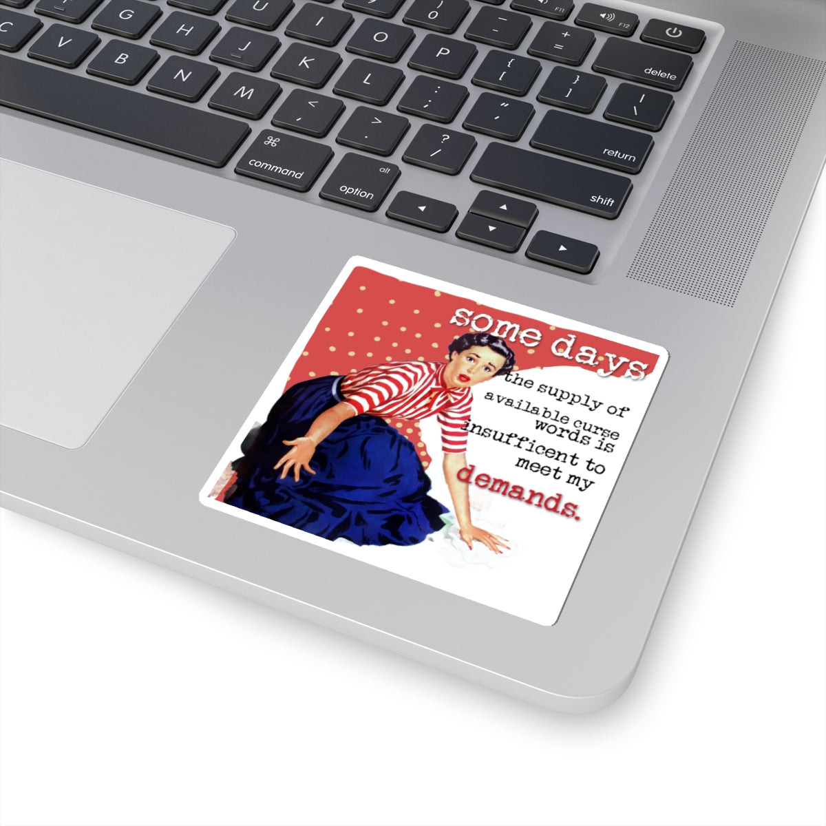 'SOME days the supply' - Vintage Vibe Kiss-Cut Stickers