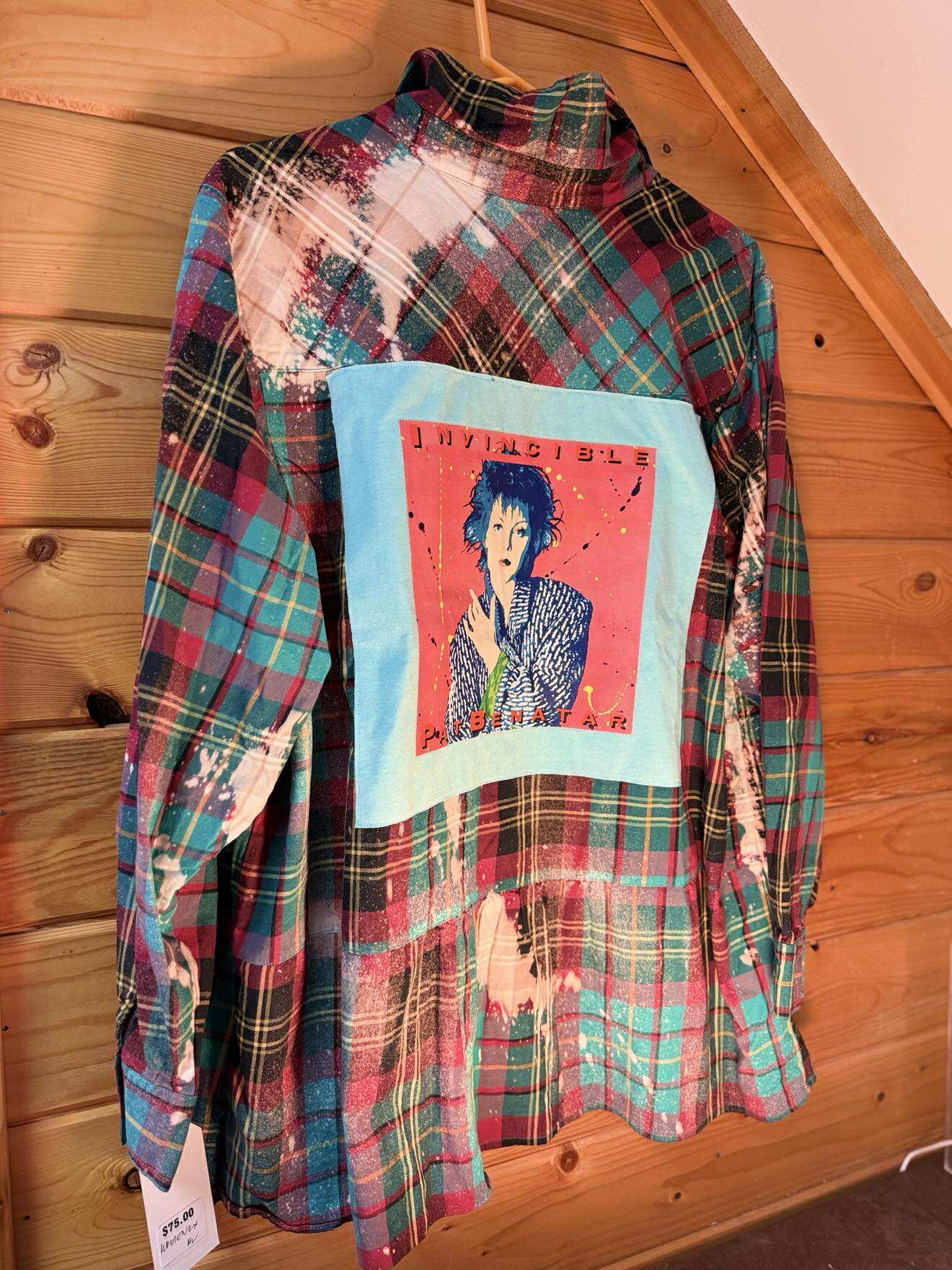 Pat Benatar Invincible flannel no frills