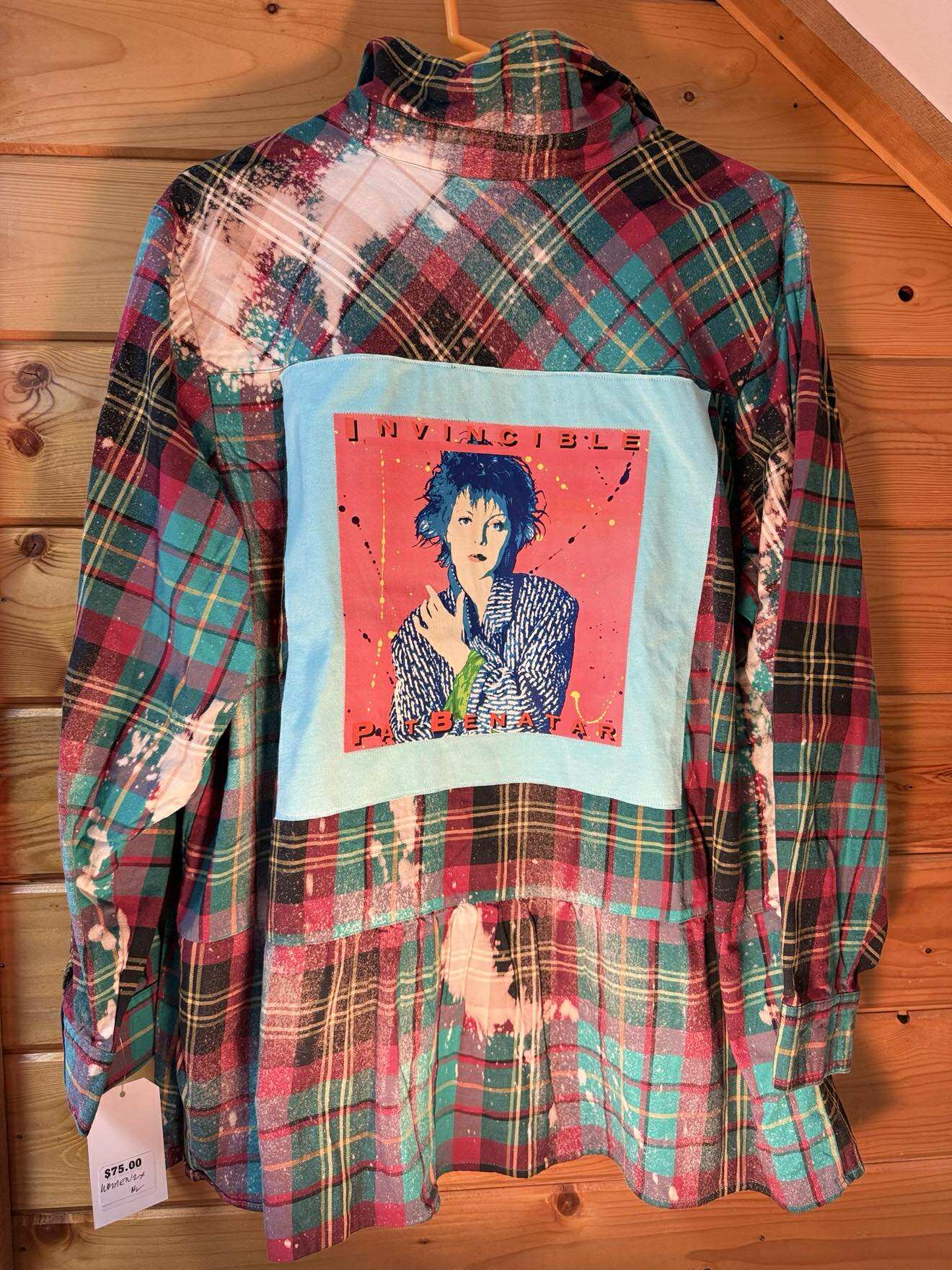 Pat Benatar Invincible flannel no frills