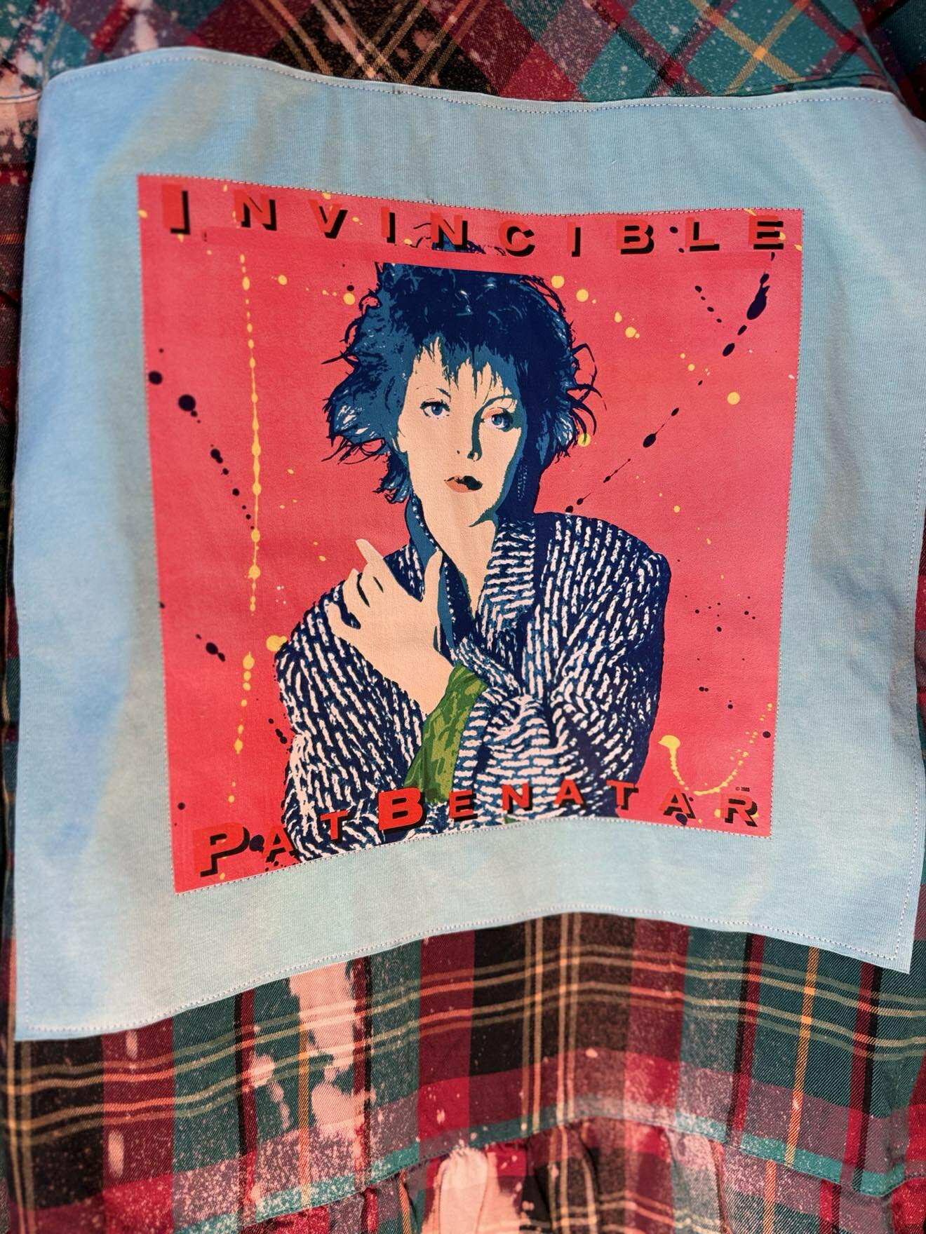 Pat Benatar Invincible flannel no frills