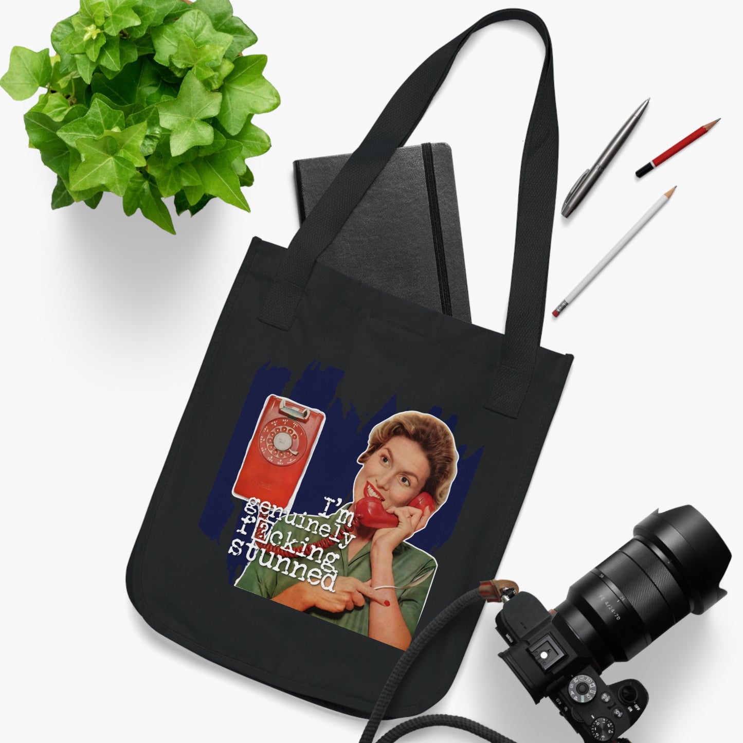 'GENUINELY stunned' - Vintage-Inspired Organic Canvas Tote Bag