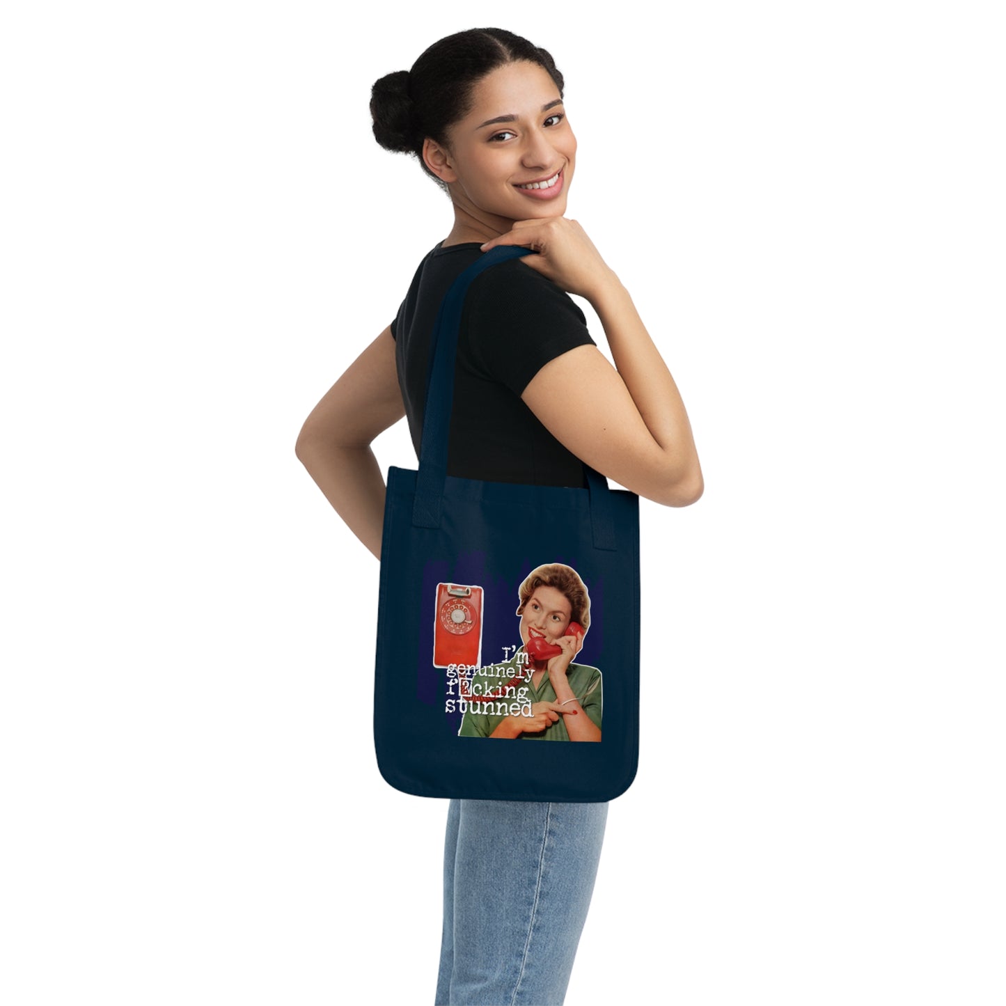 'GENUINELY stunned' - Vintage-Inspired Organic Canvas Tote Bag