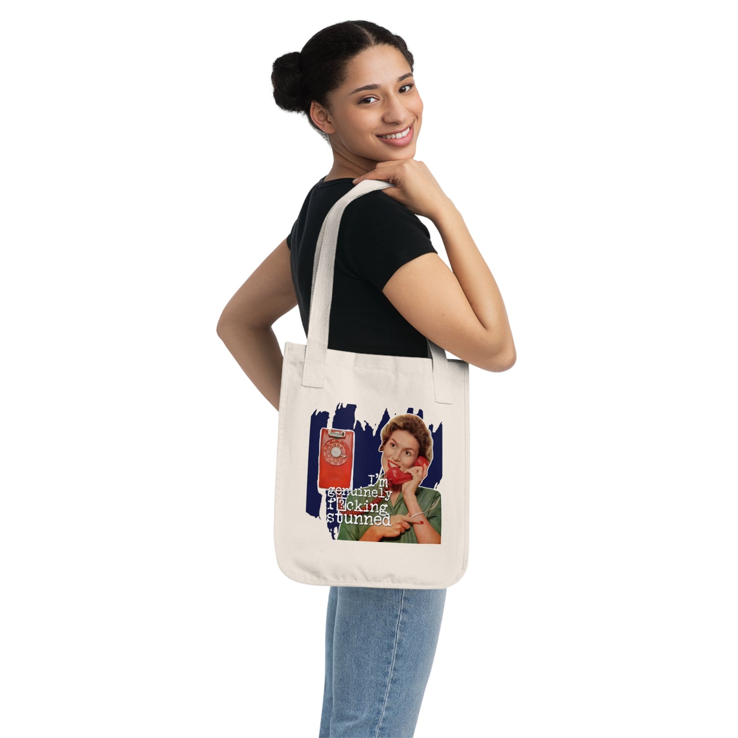 'GENUINELY stunned' - Vintage-Inspired Organic Canvas Tote Bag