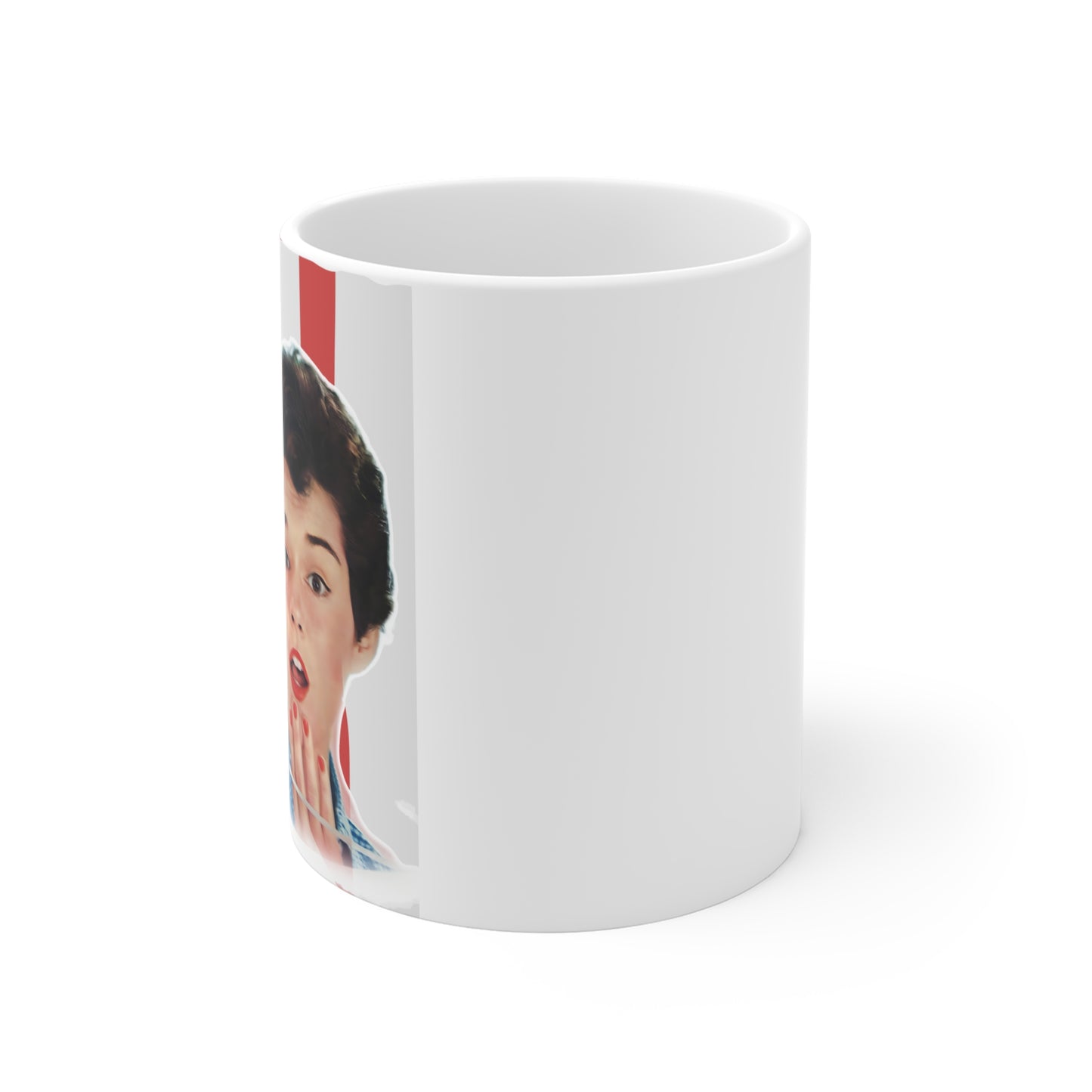"I wonder if swearing" – Fun Coffee Cup for Gifts - Retro Humor Mug –