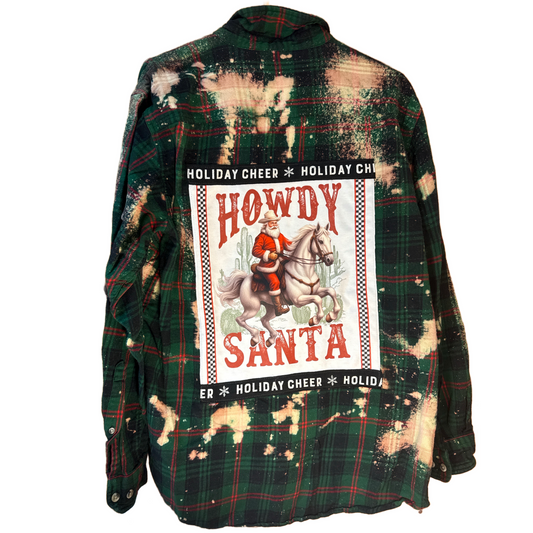 Howdy Santa Flannel