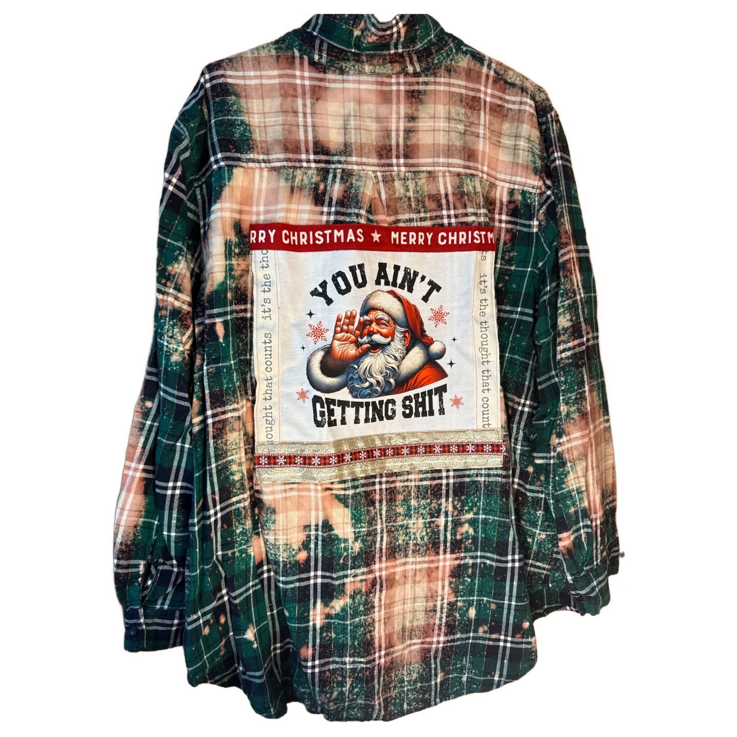 You Ain’t Getting Sh*t (Green Plaid Edition) Flannel