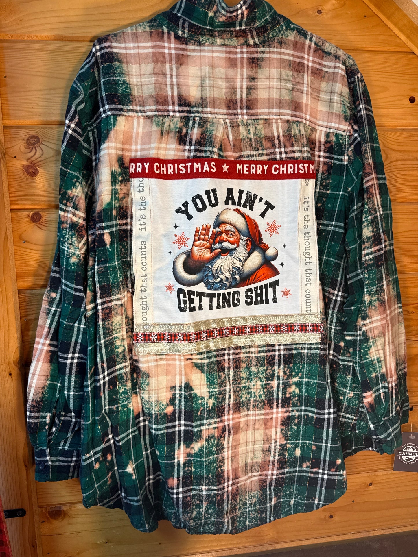 You Ain’t Getting Sh*t (Green Plaid Edition) Flannel