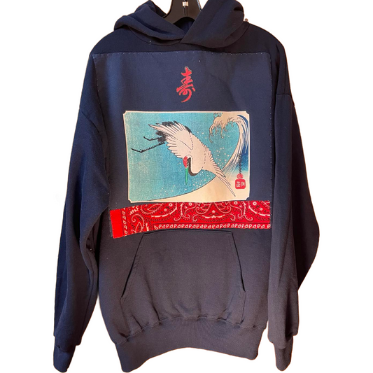 Japanese crane:  HOODIE