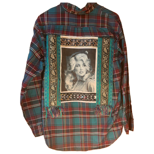 9 to 5 and Unbothered” Dolly Flannel