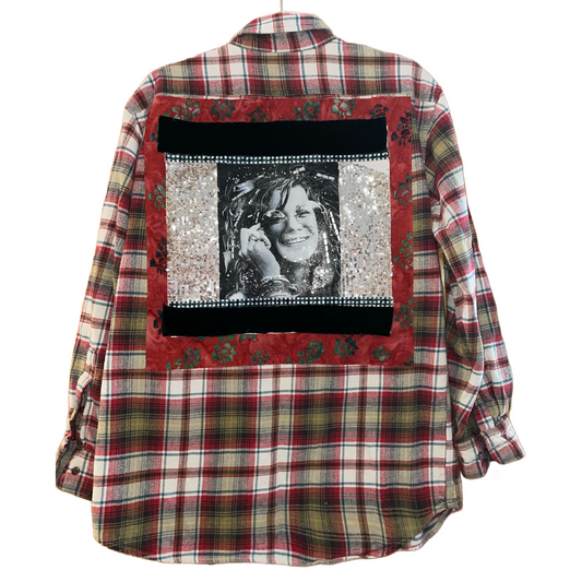 Glitter & Grit – Janis Joplin Wild Soul Flannel