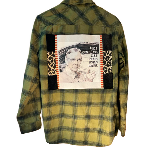 “This Grandma Has Seen Some Sh*t” – Leopard Legacy Flannel