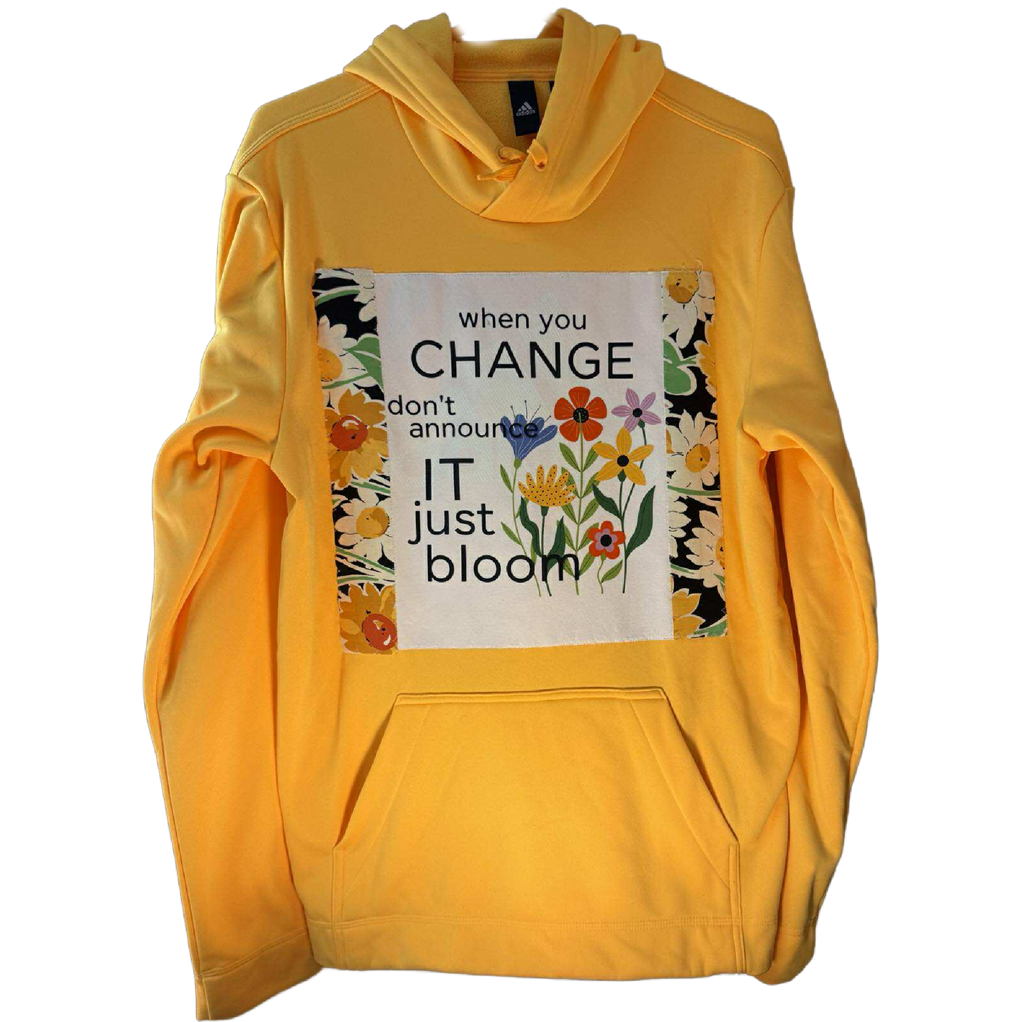 “Just Bloom” Upcycled Hoodie