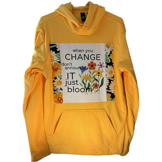 “Just Bloom” Upcycled Hoodie
