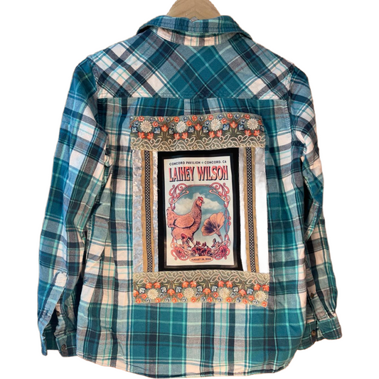 🧡 Country Chicks & Concord Grit – Lainey Wilson Flannel 🐔