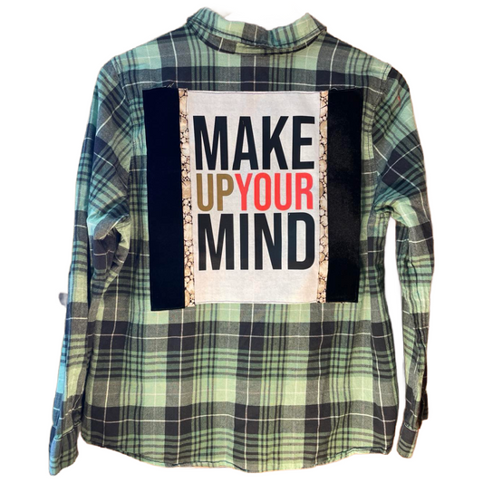 🎶 “Make Up Your Mind” Upcycled Flannel