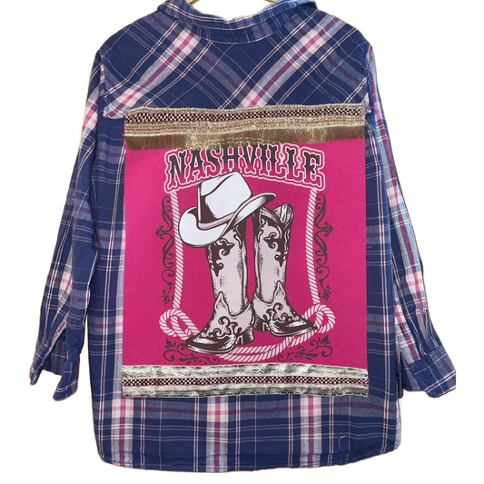 Boots, Fringe & Broadway Nights – Nashville Dream Flannel