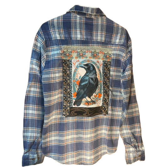 🖤 “Witchy Bird Watching Flannel