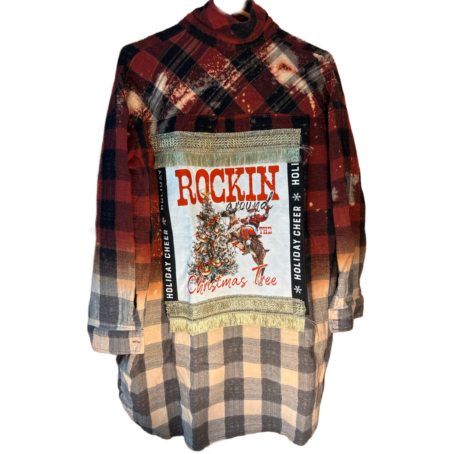 Rockin’ Around Fringe Duster Flannel (Holiday Cheer)