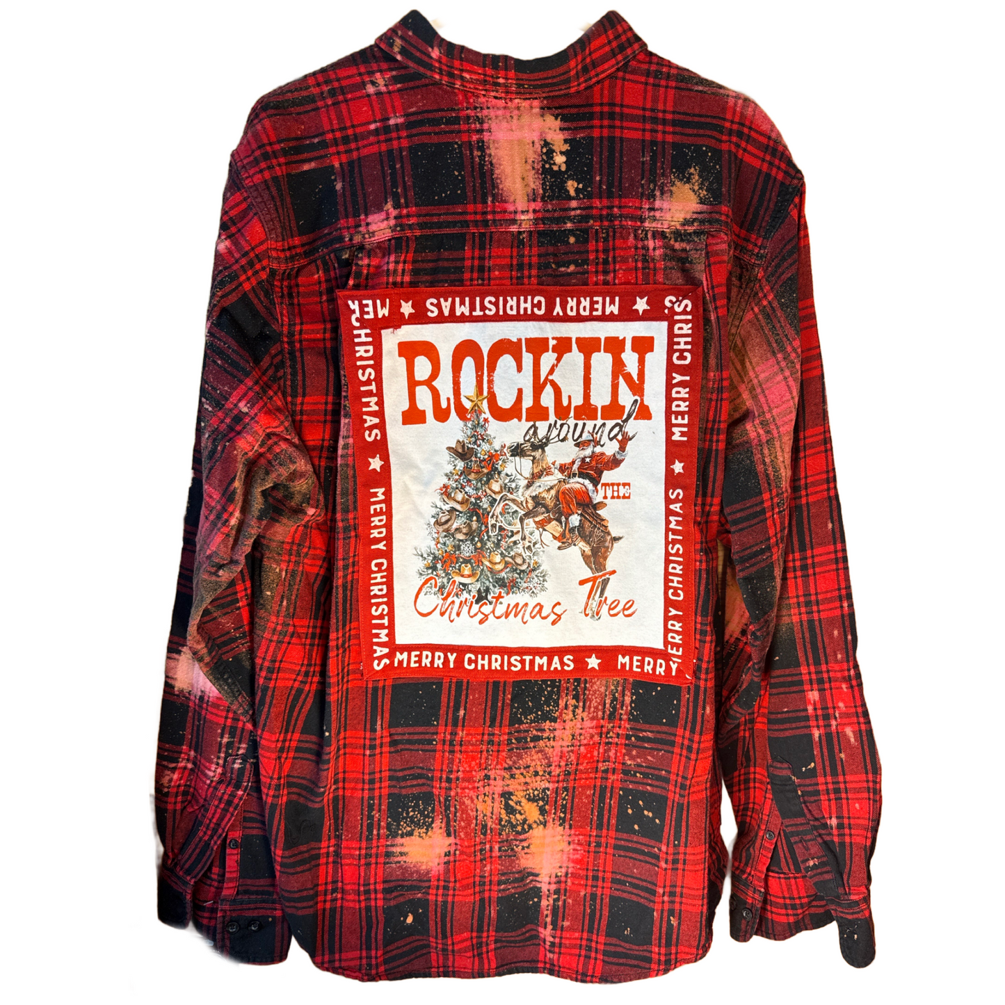 Cowboy Christmas “Rockin’ Around” Flannel