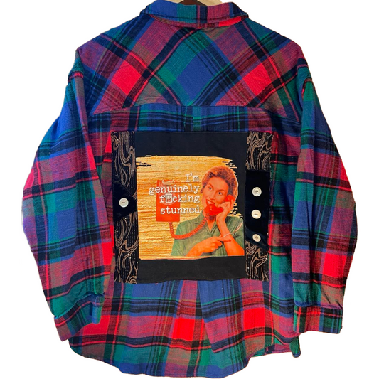 ☎️ “Genuinely F*cking Stunned” Upcycled Flannel