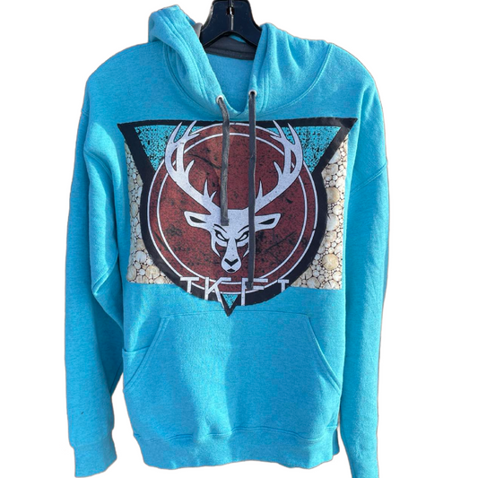 Turquoise Buck HOODIE