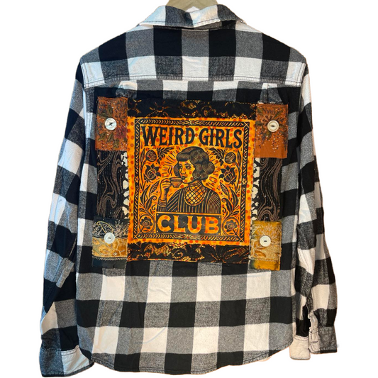 Weird Girls Club – Pumpkin Spice & Middle Fingers Edition Flannel
