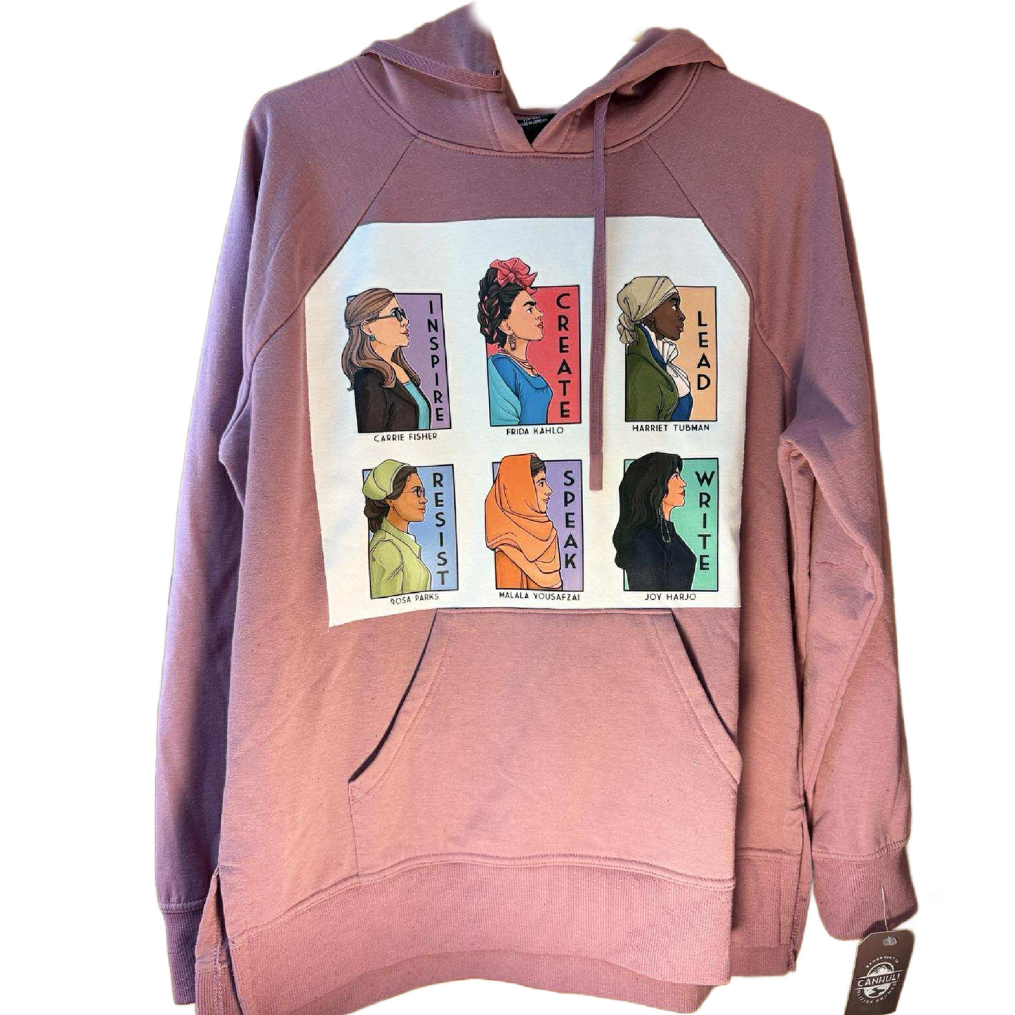 Inspire. Create. Lead. Resist. Speak. Write.  Hoodie